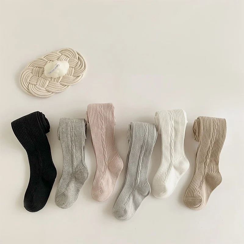 Medias para niñas, panties de primavera y otoño para niñas, mallas de princesa suaves de algodón