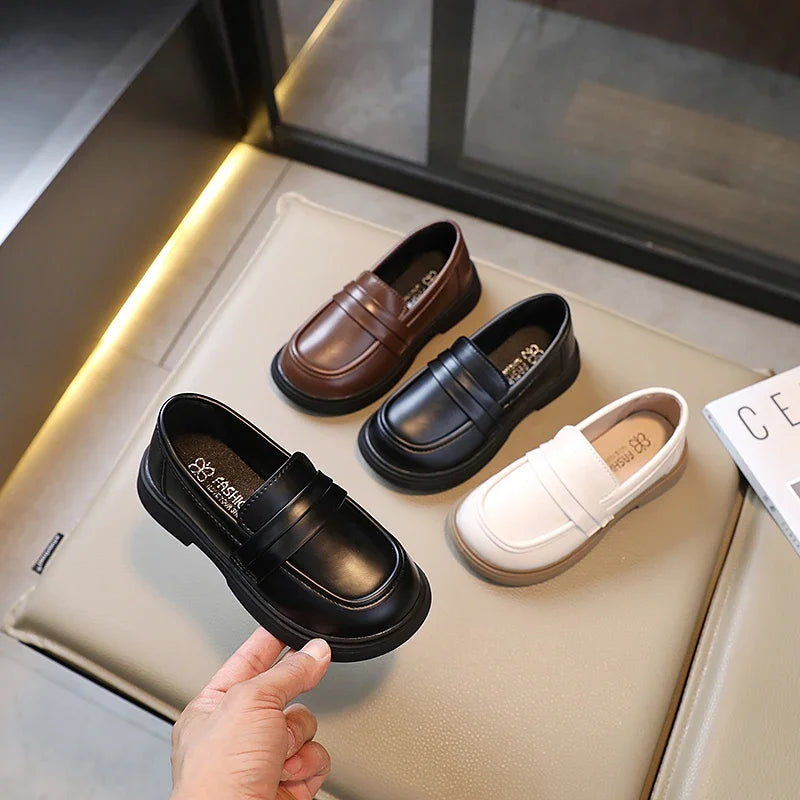 Mocasines vintage para niñas, zapatos de cuero para fiesta, zapatos de uniforme escolar para niños, suaves mocasines para chica adolescente y mujer que combinan con todo