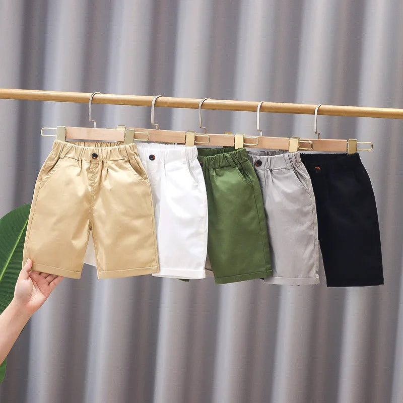 Bermuda semi formal de verano para niños, Pantalón corto capri para bebés y niños
