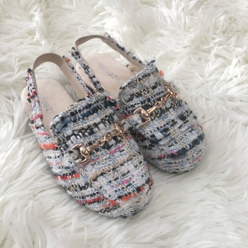 Summer Kids Shoes Children Outdoor Slides Baby Girls Blue Slippers Toddler Bling Brand Flats Princess Slides Slip On Shoes New