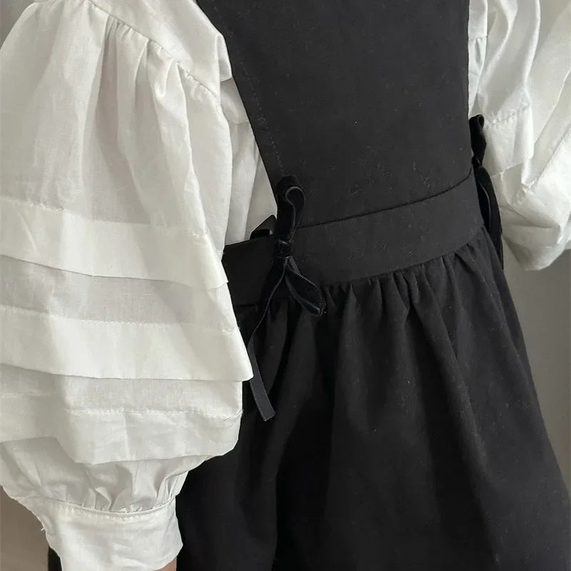 Jardinera de otoño para niña, falda estilo coreano para uso diario para niñas