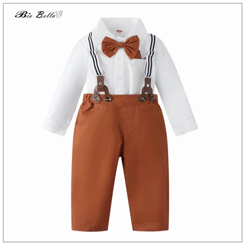 Conjuntos formales de ropa para niños de primavera y otoño, elegantes, bodas, cumpleaños, o para verse cool