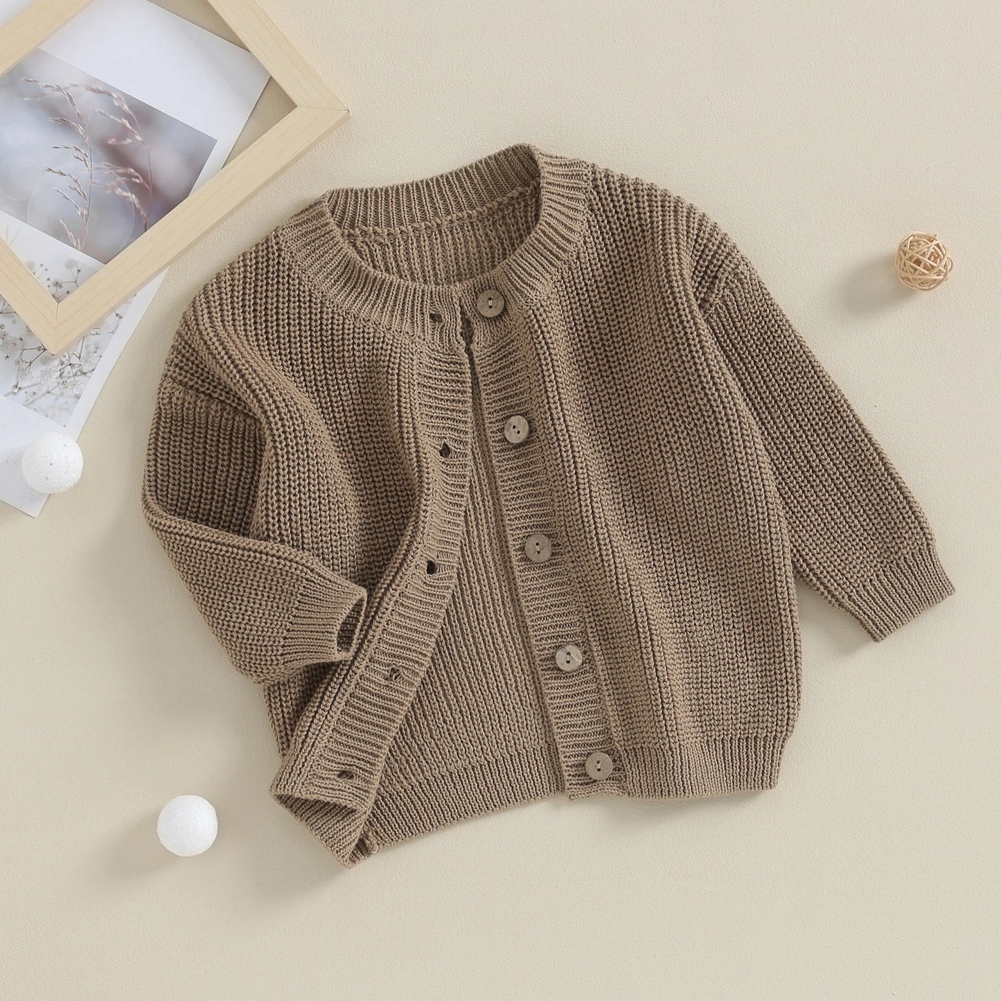 Chaleco de punto para bebé niña de 0 a 18 meses, Otoño e Invierno, para completar su lindo outfit con estos hermosos colores