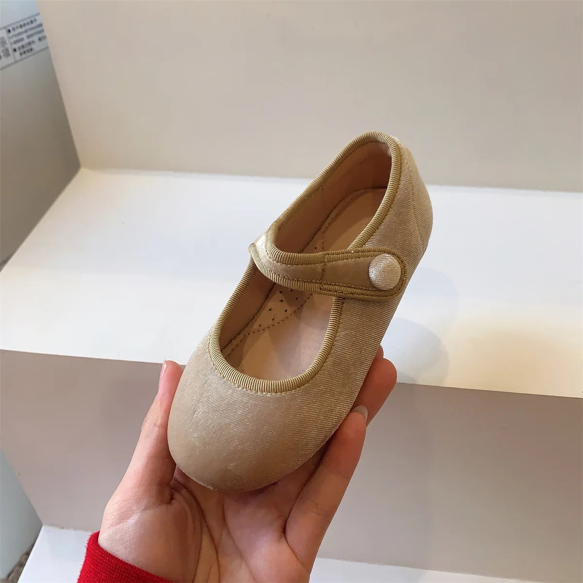 Hermosos y sofisticados Zapatos Vintage de princesa para niñas en otoño, Zapatos planos y blandos, antideslizantes