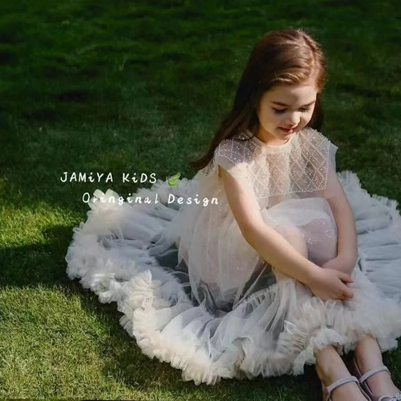 Vestido de tul con lentejuelas y cuentas para niñas y adolescentes, vestido de princesa para fiesta  y para sentirse preciosa cada día