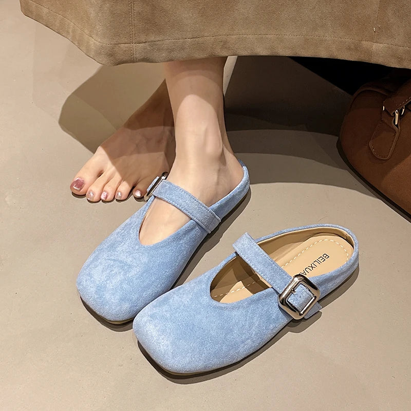 Hermosos zapatos planos Mary Jane para Mujer,  sandalias de vestir elegantes para Mujer y chica adolescente, zapatos informales suaves y maravillosos colores,