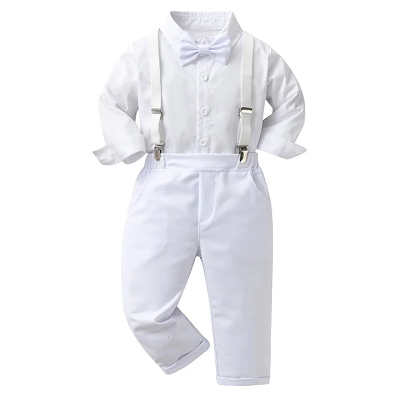 Conjuntos formales para bebés, traje de vestir de caballero para niños, outfit de fiesta para niños
