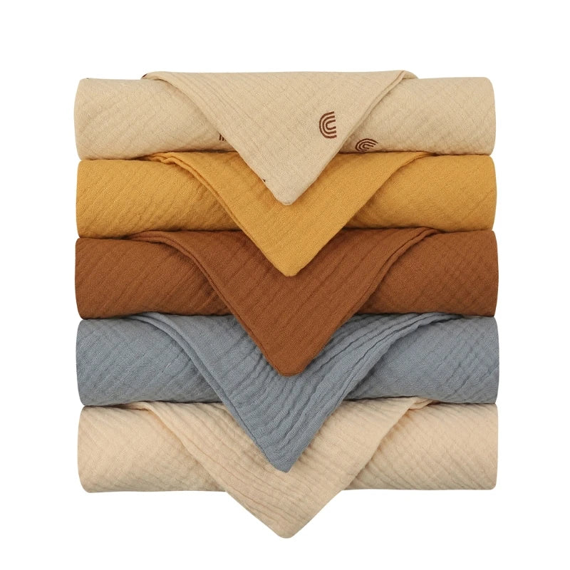 Tutos, toallas faciales suaves de algodón para bebé, toalla de gasa absorbente, Baberos de alimentación para niños