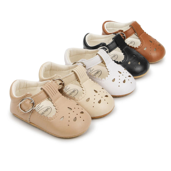 Princess Baby Girls Shoes Cute Moccasinss PU Leather Hollow-Out Soft Sole Rubber Flats Shoes Newborn First Walker Non-Slip Shoes, Cordero verde