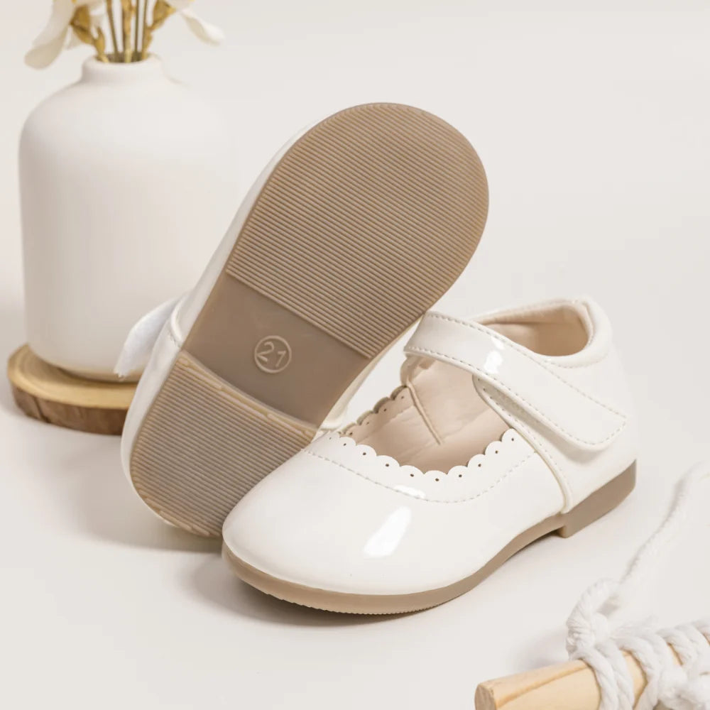 Zapatos de princesa transpirables de charol para niña, de primavera y otoño, estilo inglés