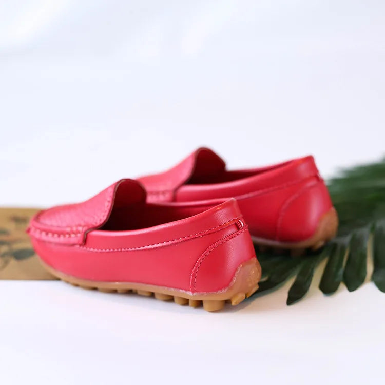 Zapatos de bebé de piel sintética para niños, calzado informal, suave y cómodo