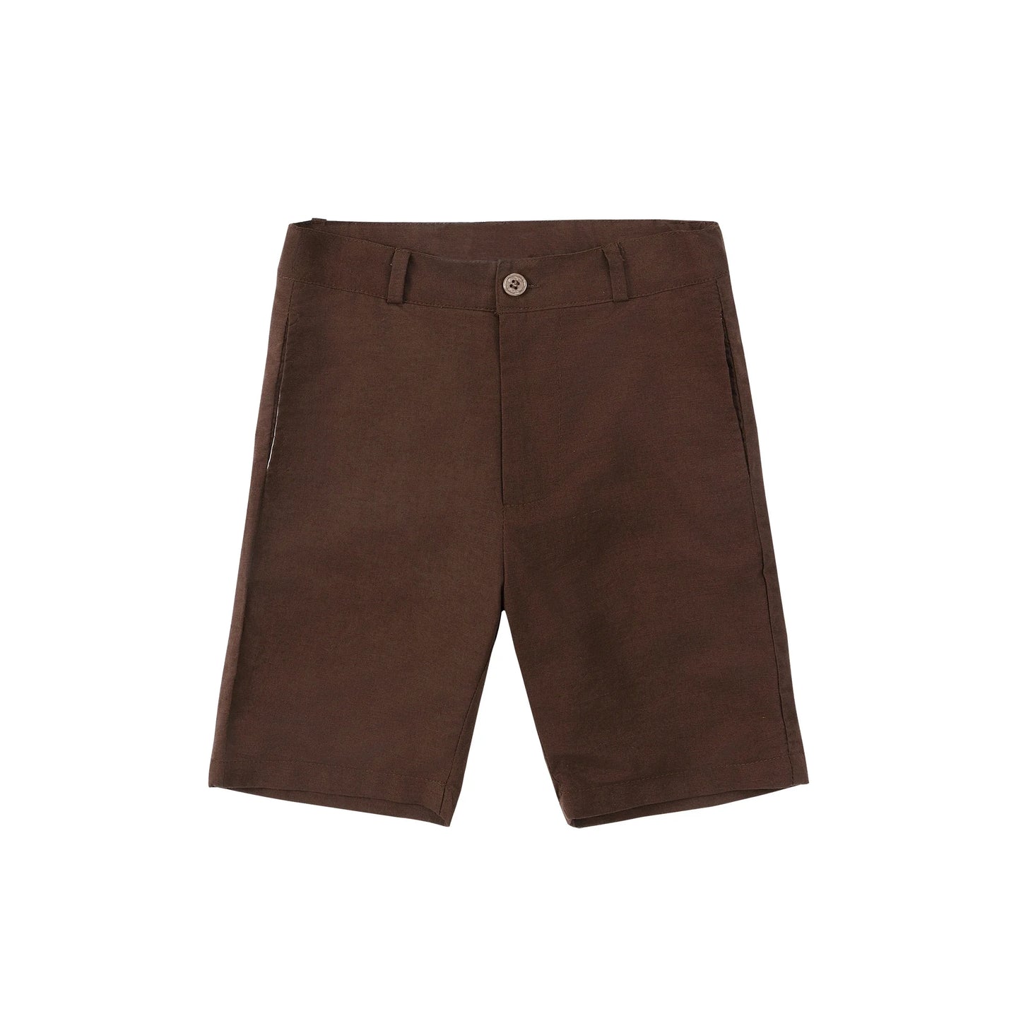 Colección Rosa Chocolate Primavera Verano para niños y adolescentes, hermanos, Vestidos Bordados, Conjunto Familiar de Ropa a Juego, Camisa Pantalones Cortos