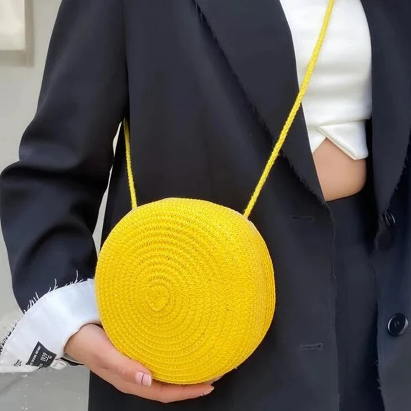 Bolso para niña casual tejido en paja