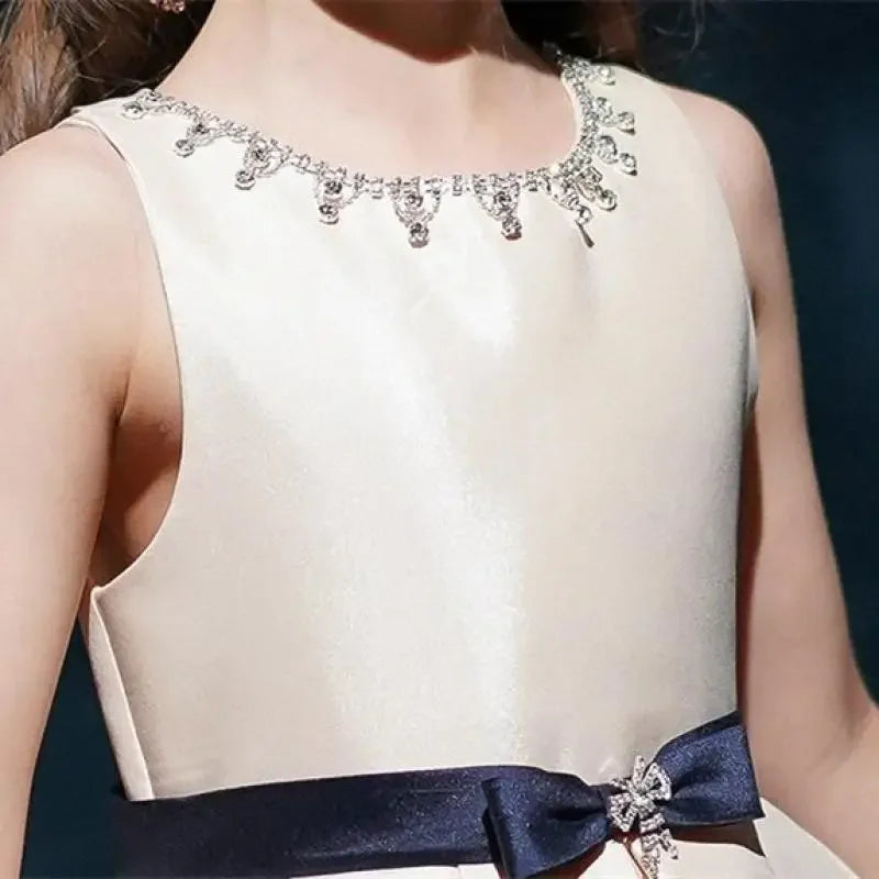 Vestido de princesa elegante estilo coreano para niñas, vestido de boda para chica adolescente