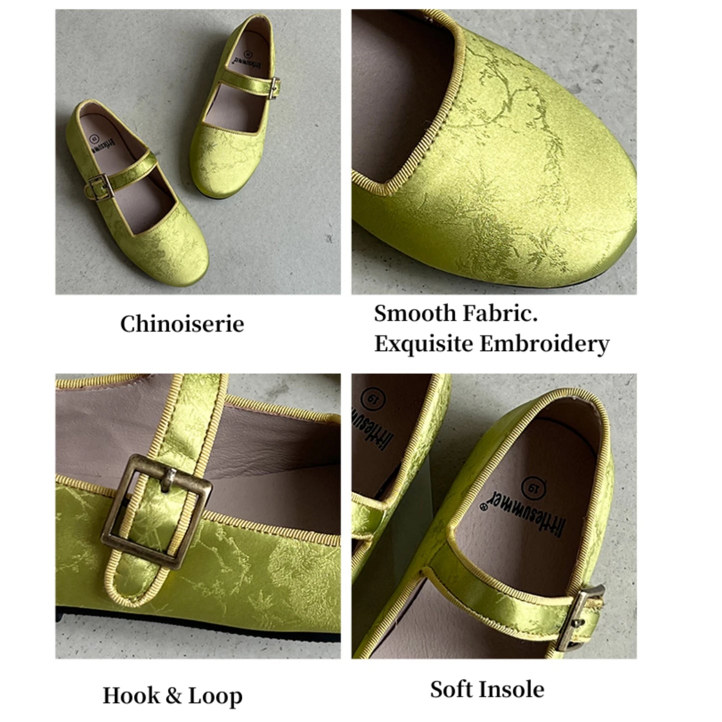 Chinoiserie Girls Flats Shoes Exquisite Embroidery Fashion Mary Jane Children's Casual Shoes Kids Shoes for Cheongsam