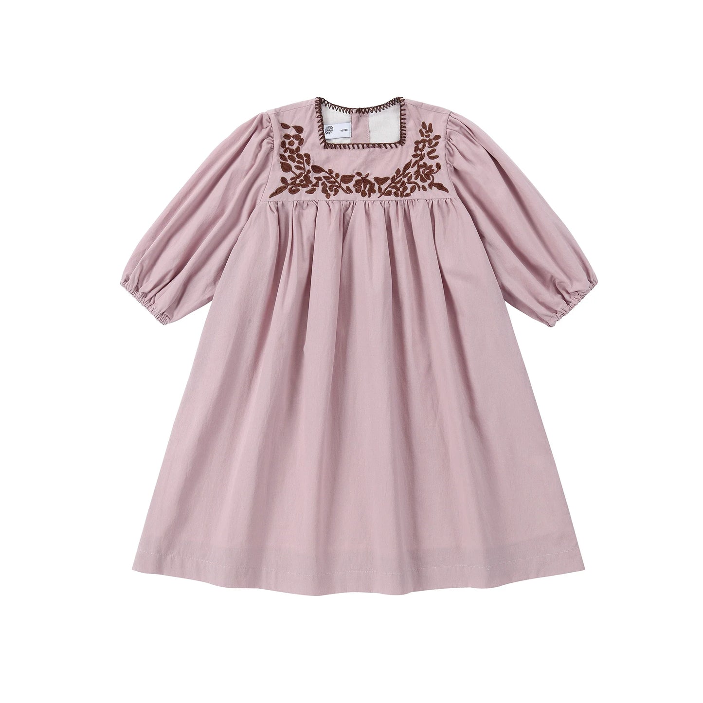 Colección Rosa Chocolate Primavera Verano para niños y adolescentes, hermanos, Vestidos Bordados, Conjunto Familiar de Ropa a Juego, Camisa Pantalones Cortos