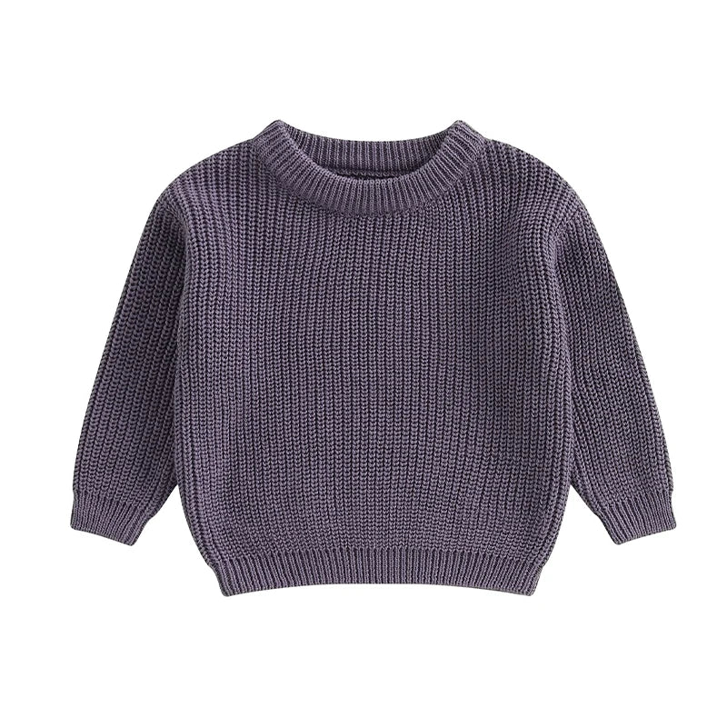 Sweater de manga larga de algodón, Otoño Invierno, para bebé recién nacido, niño y niña, tejido casual