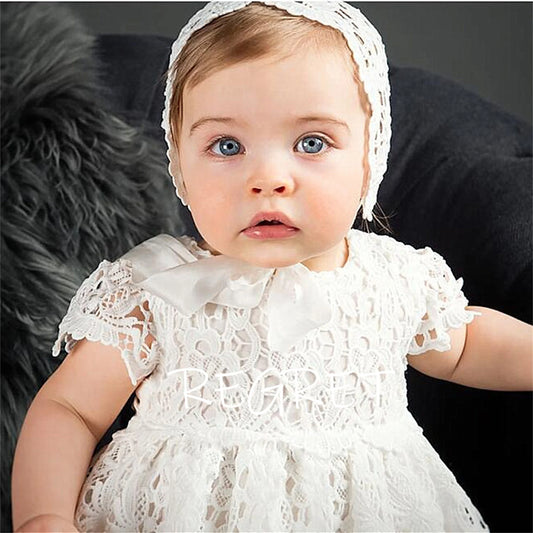 New Baby Girls Dress Elegant Princess Dress Infant Dresses Baptism Costume Baby Birthday Wedding Party Dress Prom Evening Dress