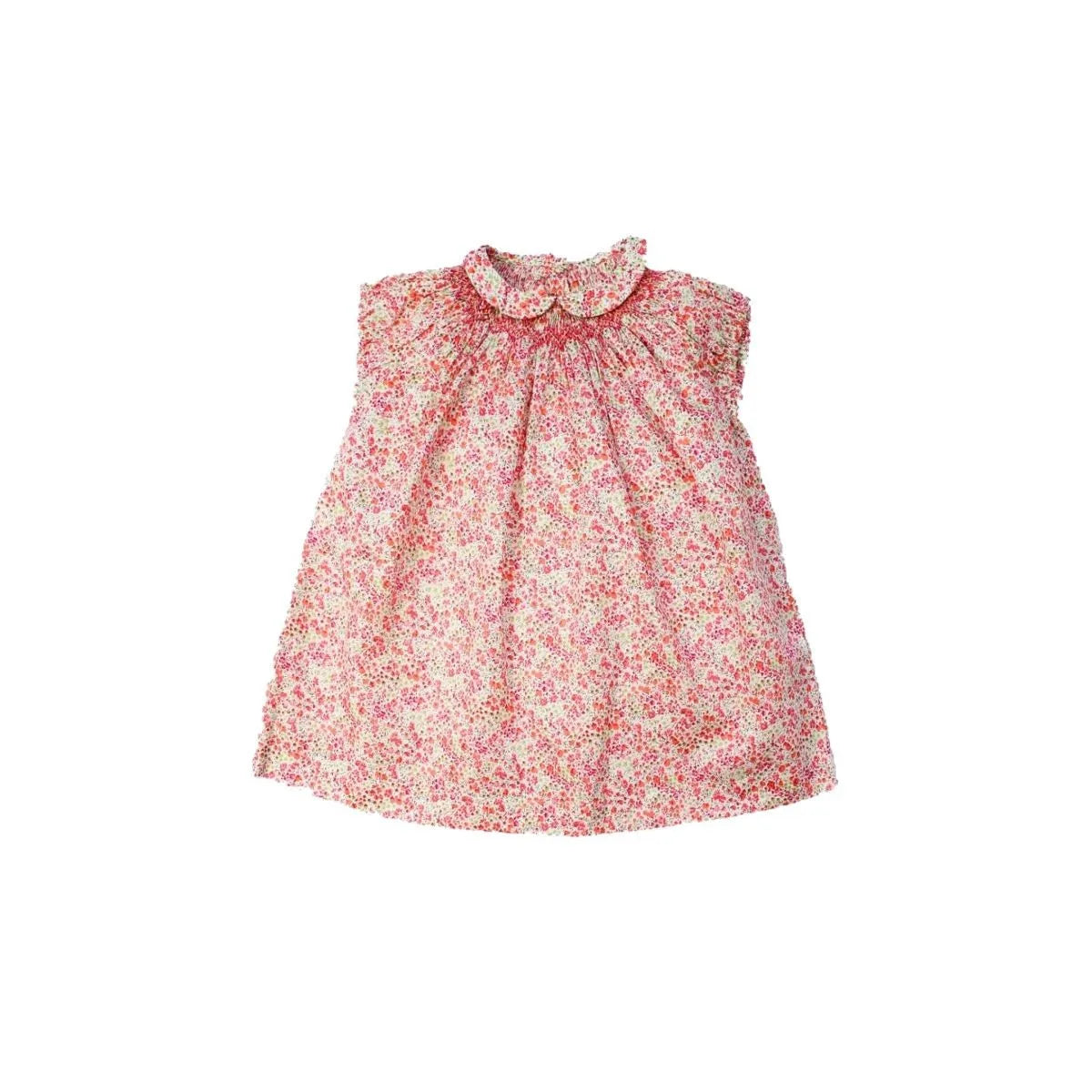 Hermoso vestido punto smock campestre para niñas, vestidos y blusas finos bordados hechos a mano para niñas