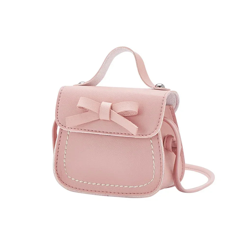 Bolsos de mano de princesa de cuero PU hermosos colores, carteras cruzadas para niñas