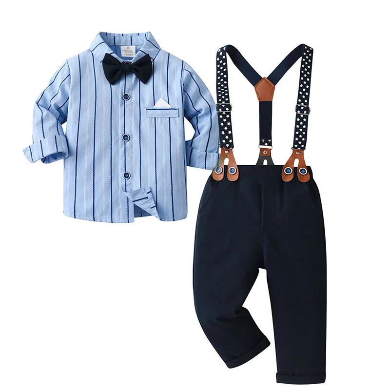 Conjuntos formales para bebés, traje de vestir de caballero para niños, outfit de fiesta para niños