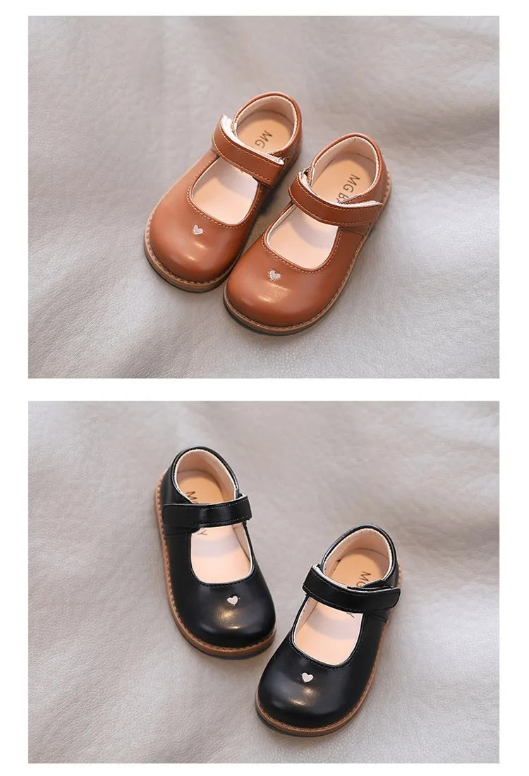 Spring and Autumn Korean Fashion Children's Vintage Shoes New PU Summer School Shoes Super Soft and Comfortable 1-6 Years Old