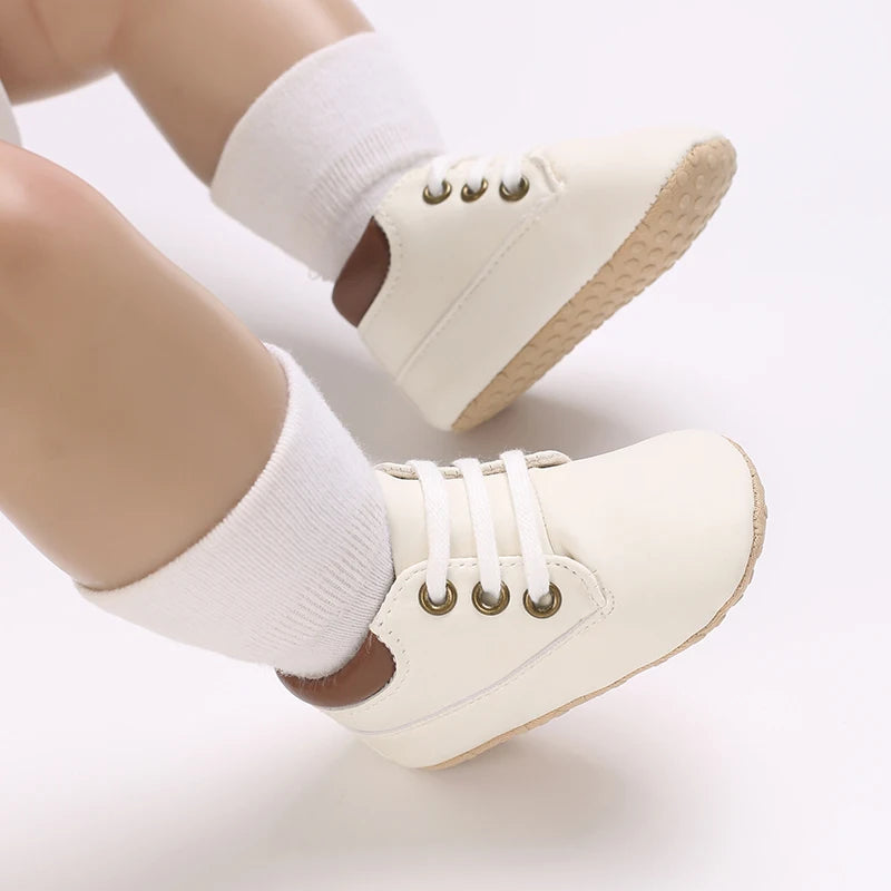 Zapatos casuales con cordones de primavera y otoño para bebés de 0 a 18 meses primeros pasos