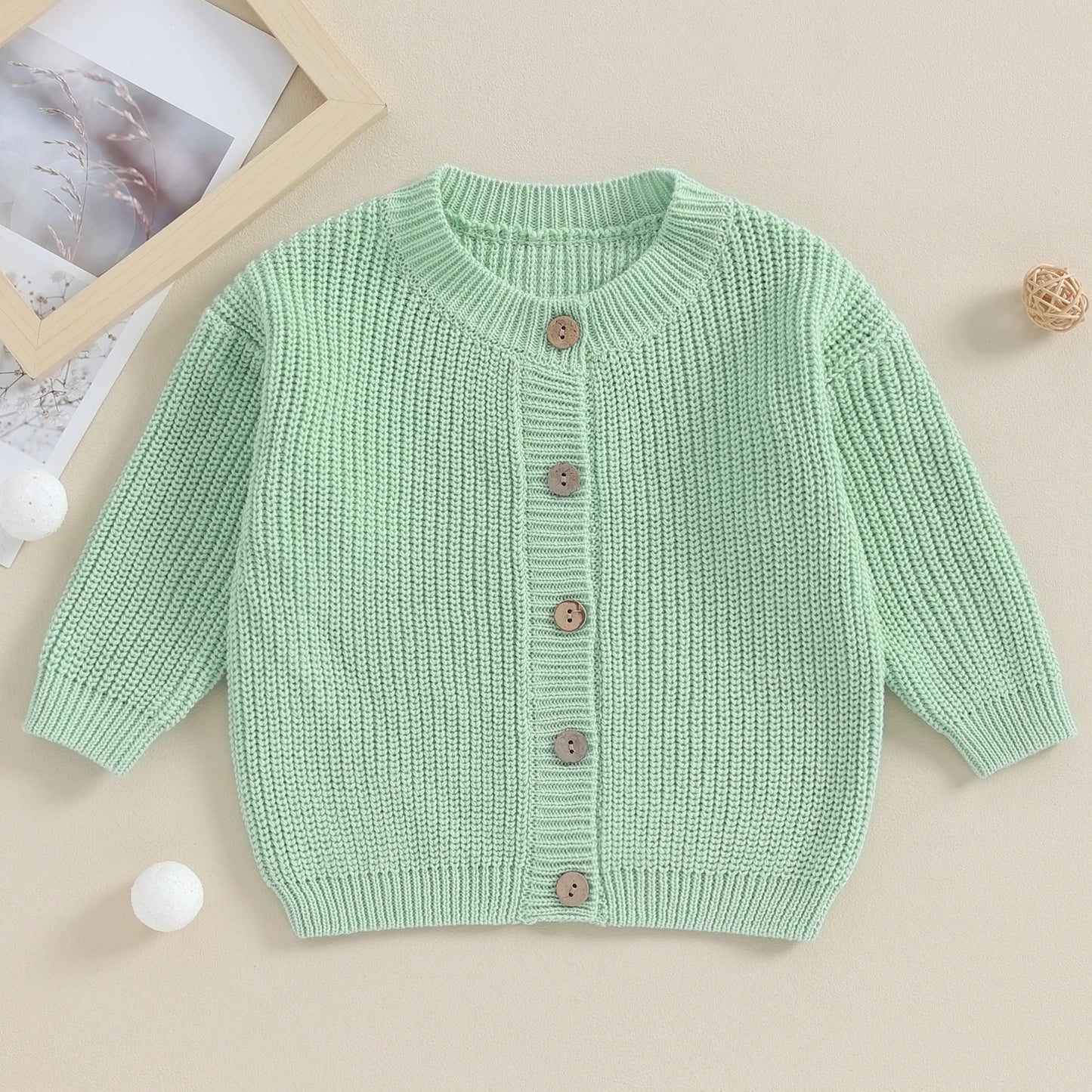 Chaleco de punto para bebé niña de 0 a 18 meses, Otoño e Invierno, para completar su lindo outfit con estos hermosos colores