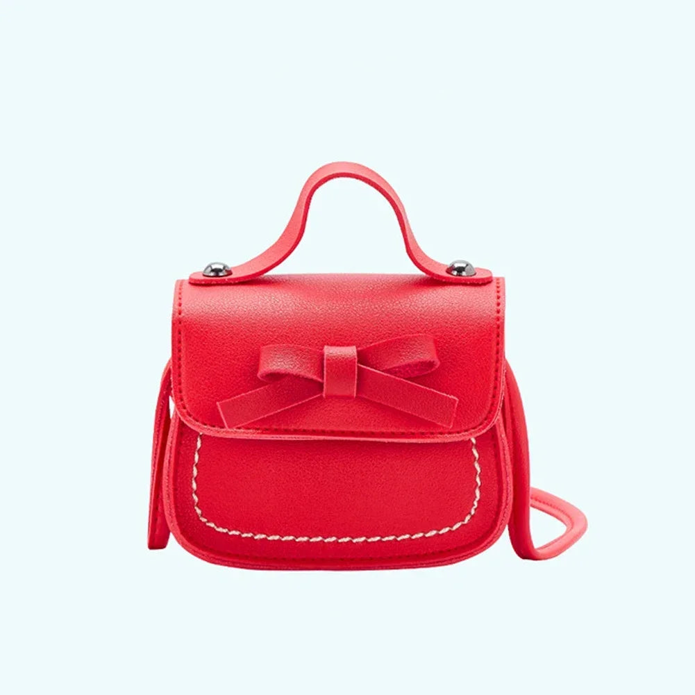 Bolsos de mano de princesa de cuero PU hermosos colores, carteras cruzadas para niñas