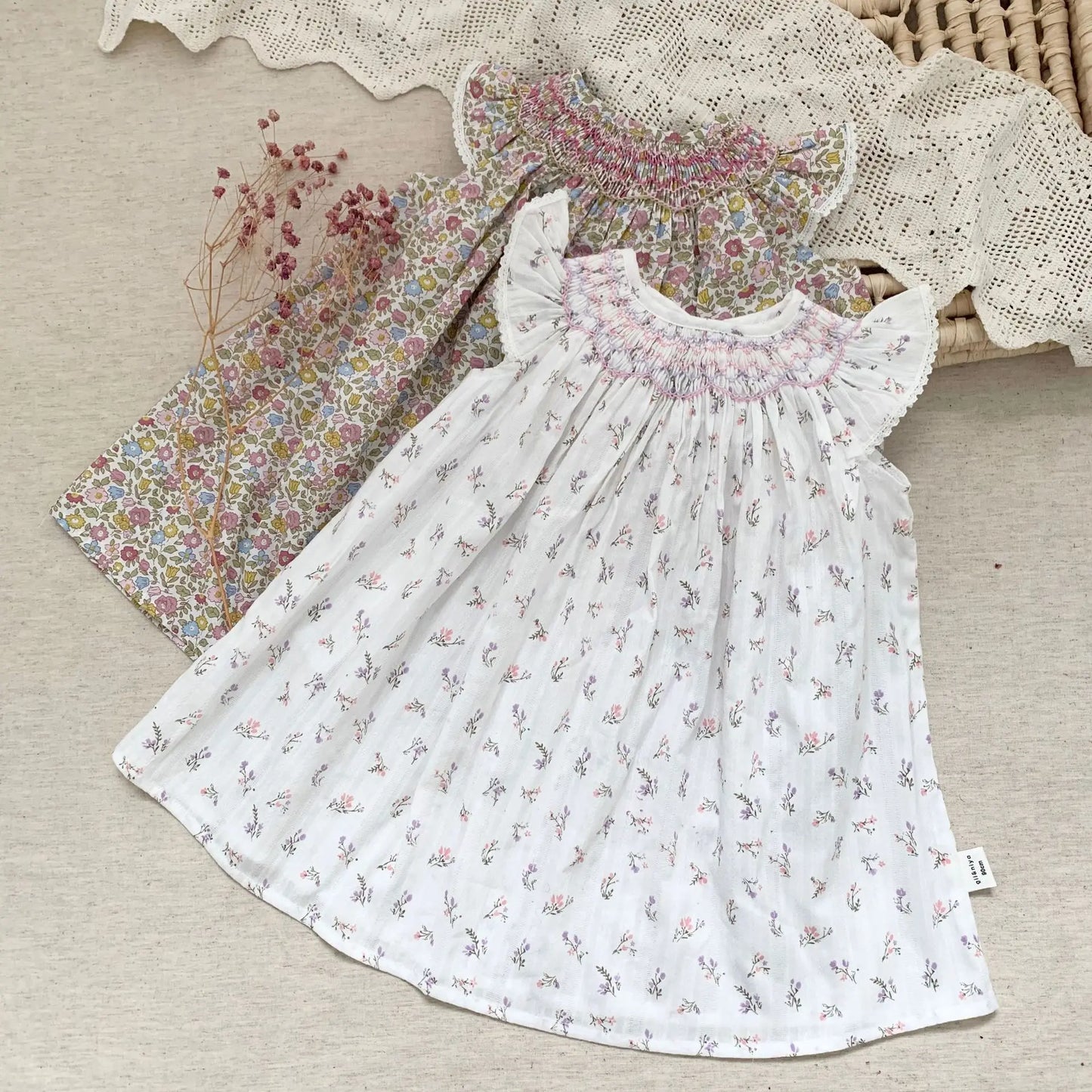 Ruffles Lace Girls Beach Dress Summer Soft Breathable Toddler Girls Clothing Children Holiday A-Line Dress Vestidos 2022 New