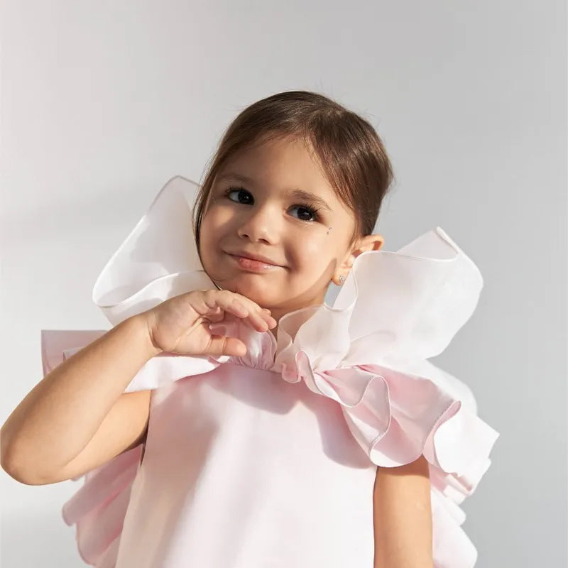 Vestido con volantes de princesa para niña, ropa para fiesta, cumpleaños, boda, de 1 a 12 años