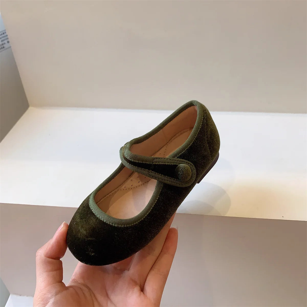 Hermosos y sofisticados Zapatos Vintage de princesa para niñas en otoño, Zapatos planos y blandos, antideslizantes