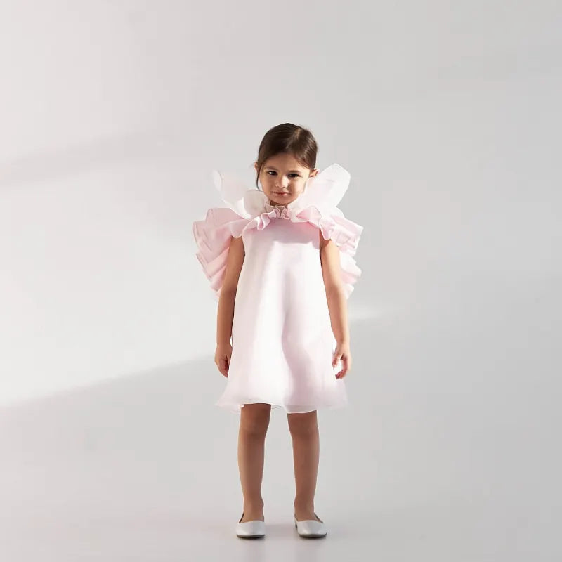 Vestido con volantes de princesa para niña, ropa para fiesta, cumpleaños, boda, de 1 a 12 años