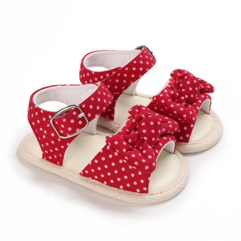 ROJOS!!!! Sandalias de verano para bebé niña, zapatos de bebé de rojo para fiestas, suelas de goma suave, zapatos cómodos e informales de los Primeros pasos para bebé