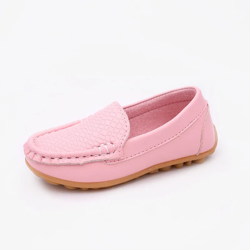Zapatos de bebé de piel sintética para niños, calzado informal, suave y cómodo