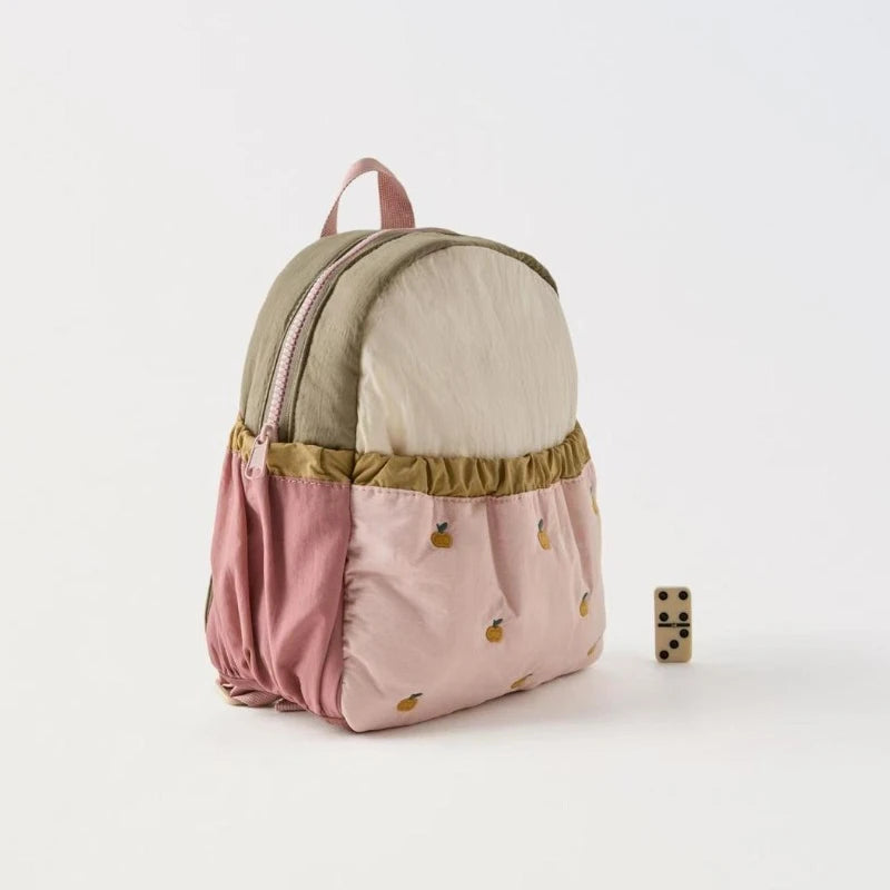 Hermosa y ligera mochila con bordado de manzana de Disney para niña y chica adolescente
