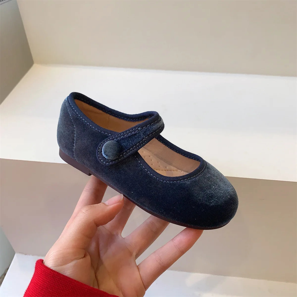 Hermosos y sofisticados Zapatos Vintage de princesa para niñas en otoño, Zapatos planos y blandos, antideslizantes