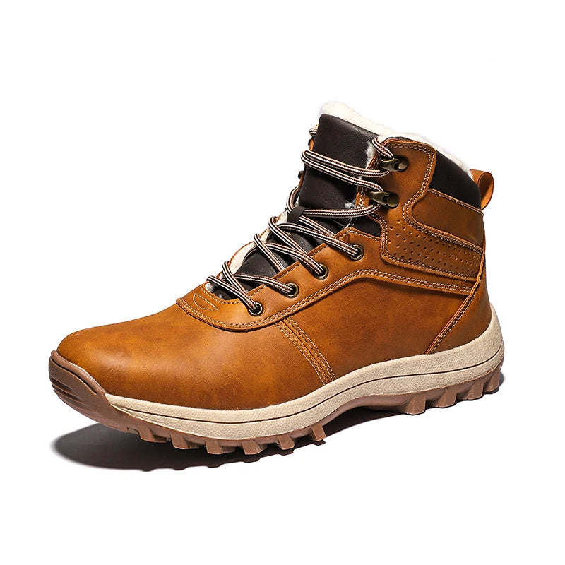 Bota marrón, zapatos de lujo, botas negras de alta calidad, botines de PU para hombre, zapatos de trabajo para hombre, zapatos informales