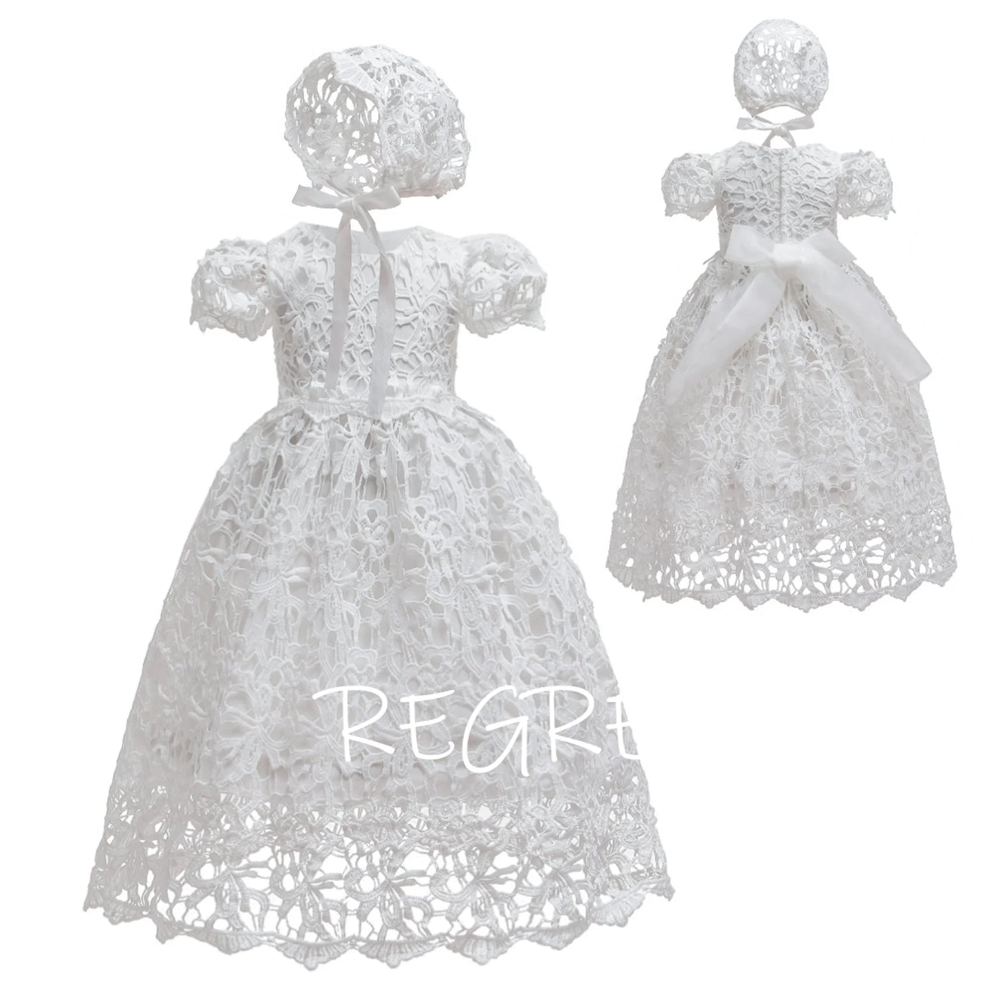 New Baby Girls Dress Elegant Princess Dress Infant Dresses Baptism Costume Baby Birthday Wedding Party Dress Prom Evening Dress