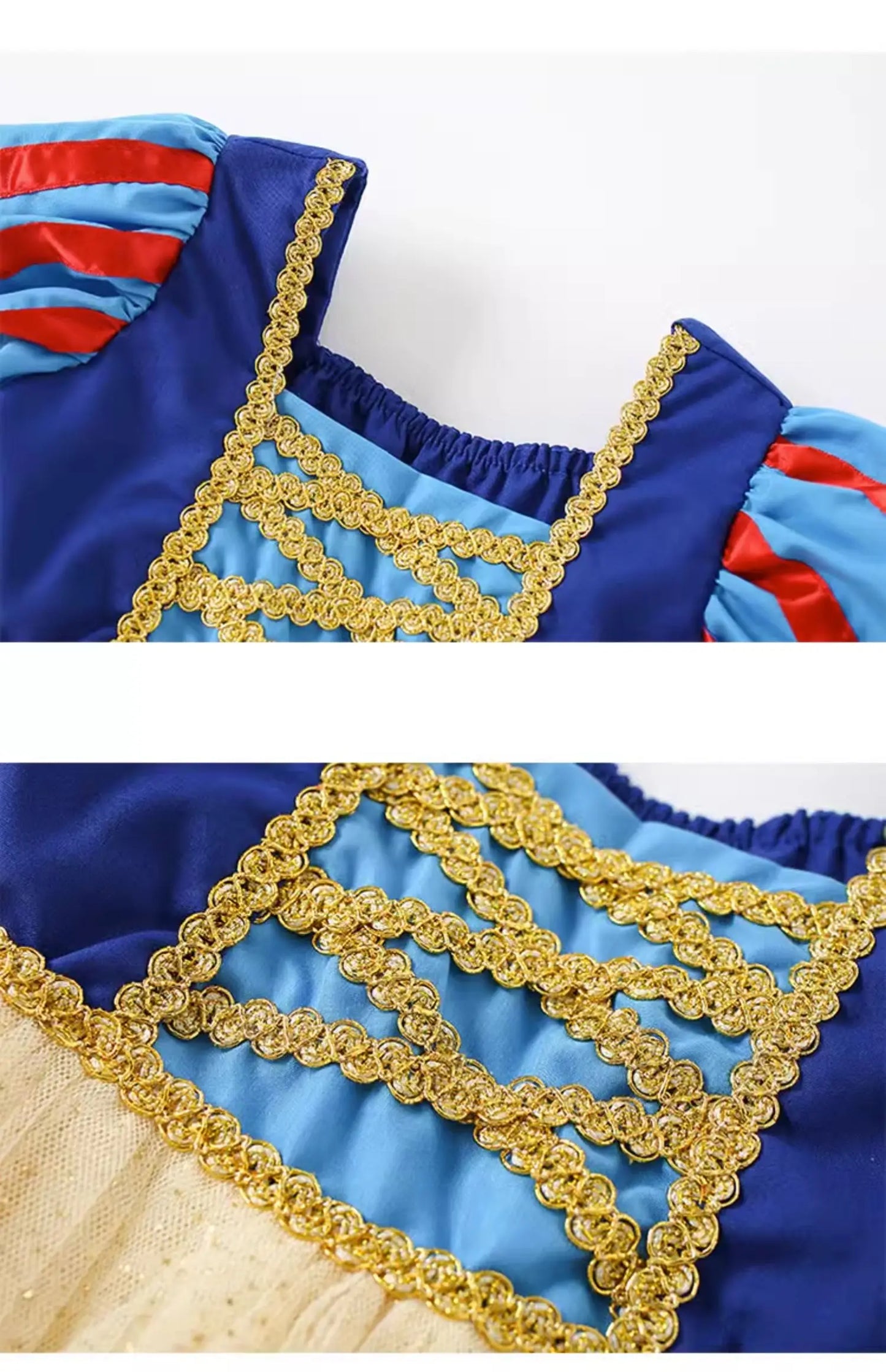 Vestido de Blancanieves para niña, de verano, manga corta, disfraz de Halloween para niñas de 2 a 8 años.