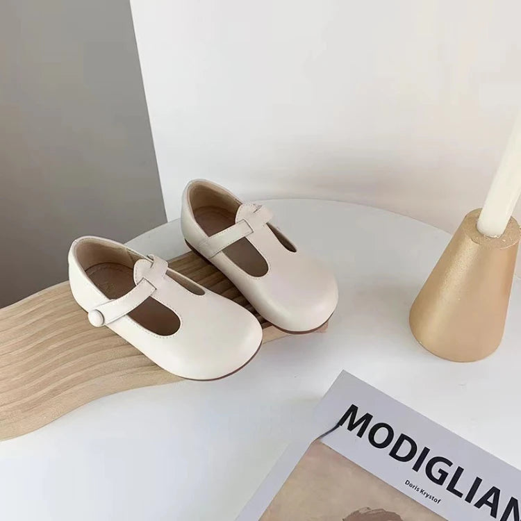 Zapatos de cuero para niños, suela suave, antideslizantes, zapatos de princesa para niñas,  color sólido, zapatos Mary Jane con velcro, moda española para niños