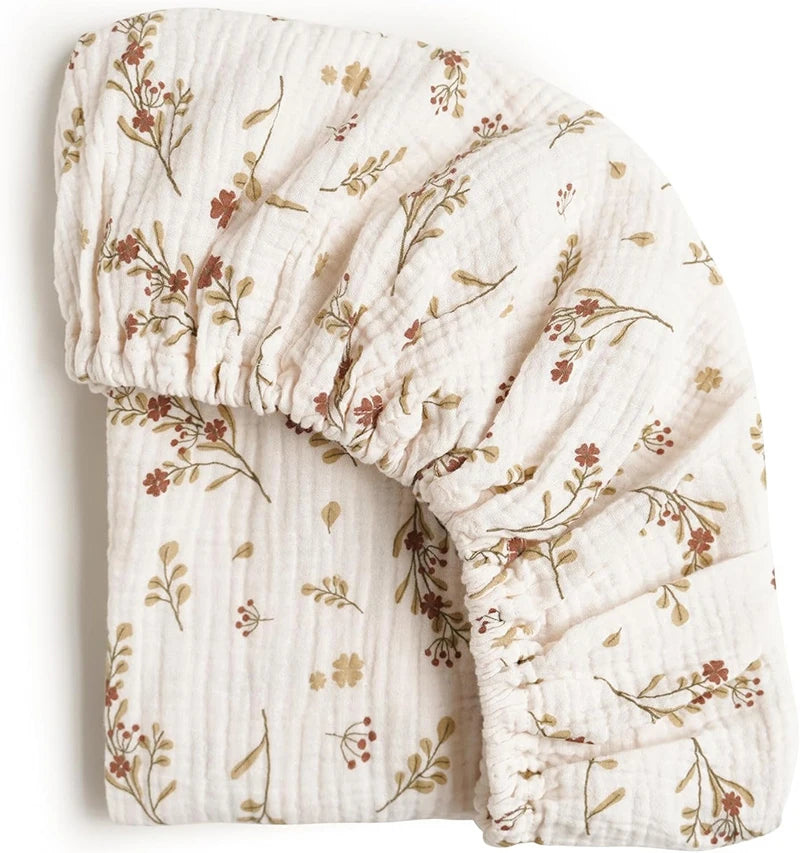 Sábana bajera ajustable para bebé, funda para cambiador de recién nacido, sábanas ajustadas para cuna transpirables con estampado sólido, funda de colchón, 2 uds.