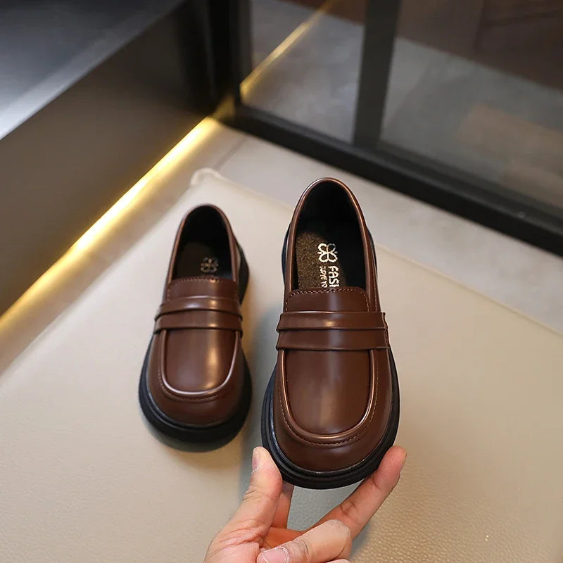 Mocasines vintage para niñas, zapatos de cuero para fiesta, zapatos de uniforme escolar para niños, suaves mocasines para chica adolescente y mujer que combinan con todo