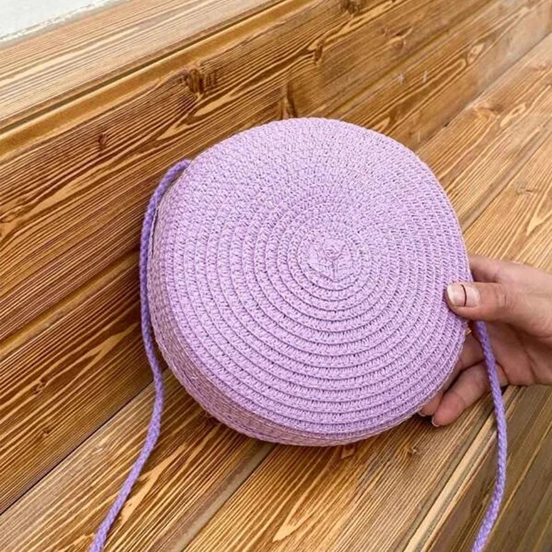 Bolso para niña casual tejido en paja