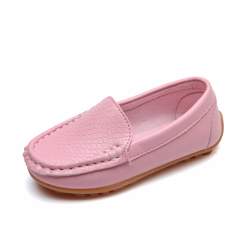 Zapatos de bebé de piel sintética para niños, calzado informal, suave y cómodo