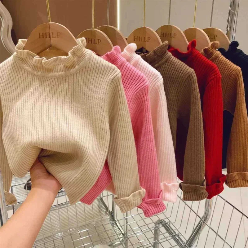 Efterårsbeklædning til babyer fra 0 til 7 år, babyer sweater, strik sweater til små børn, strikning til nyfødte, lang -sleeved bomulds sweater til babyer, toppe