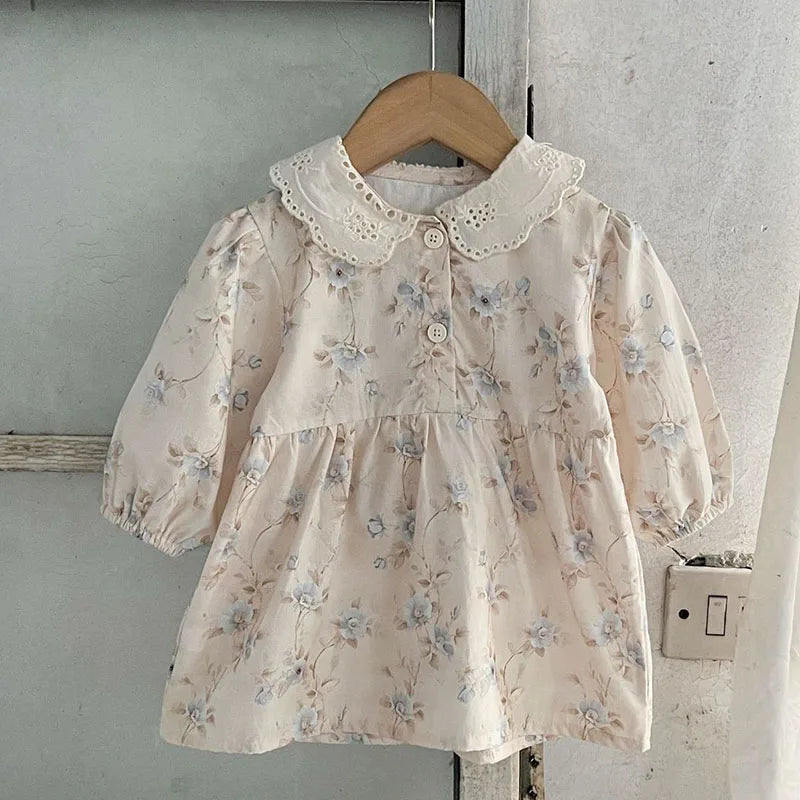 Vestido y bombacho para bebé y niña, vestido y bombacho de primavera para hermanas de 0 a 3 años, vestidos de princesa de manga larga para bebé y niña