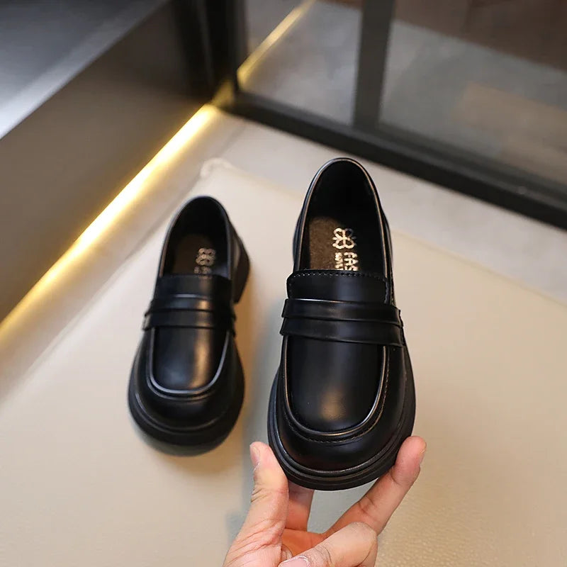 Mocasines vintage para niñas, zapatos de cuero para fiesta, zapatos de uniforme escolar para niños, suaves mocasines para chica adolescente y mujer que combinan con todo