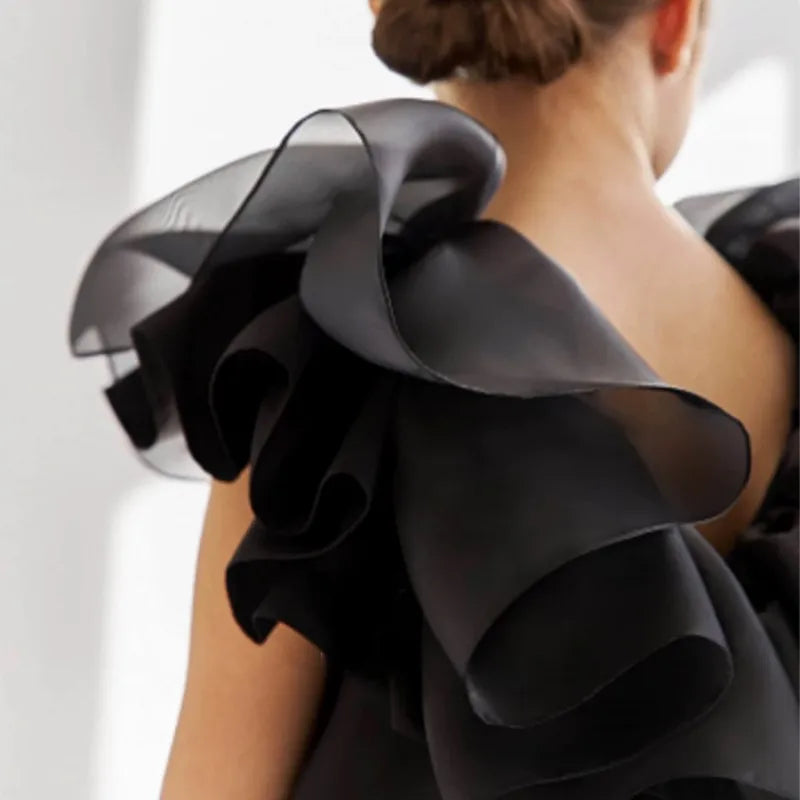 Vestido de princesa con hermosos volantes para niña, Vestido liso de tul para bebé niña y chica adolescente, ropa para fiesta de cumpleaños y boda de 1 a 12 años