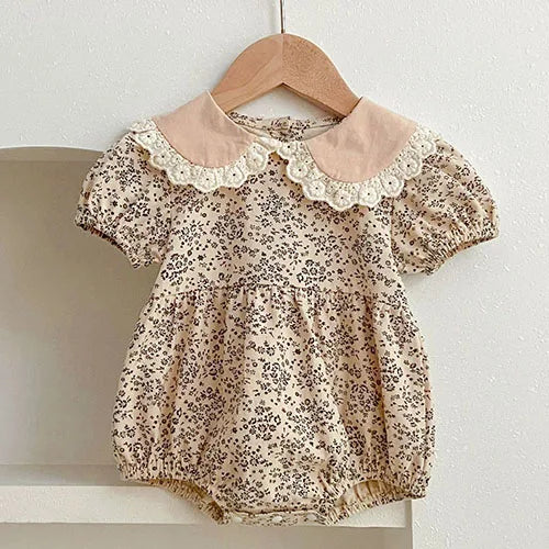 Vestidos de princesa de verano para niñas, de manga corta, de algodón, de color liso, amplio cuellos Peter Pan, para fiesta